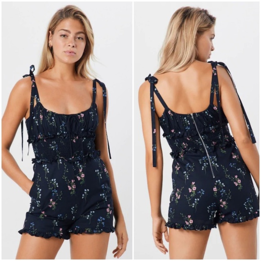 For Love & Lemons floral short romper size XS